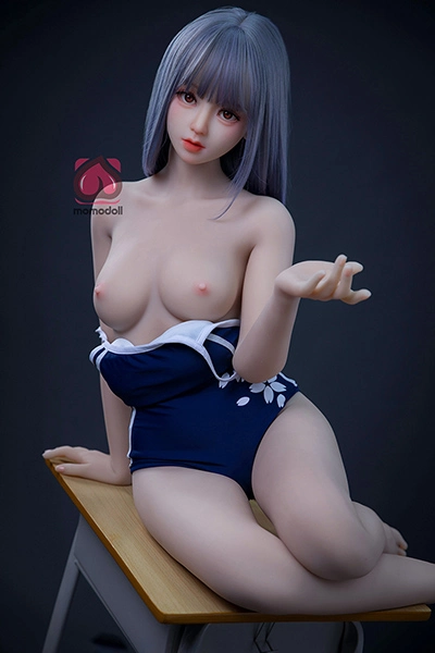 水色髪 可愛い 中学生 ラブドール 150cm TPE製 Momo Doll 冬亜