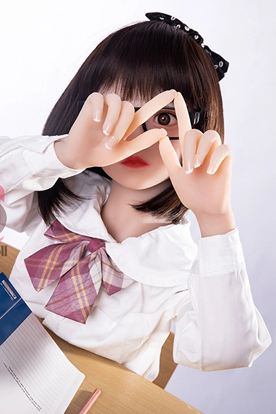 可愛い 眼鏡 ロリ ラブドール 132cm TPE製 Momo Doll  佳乃