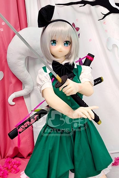 魂魄妖夢 白髪セックス人形 AotumeDoll TPE アニメ人形 かわいい二次元人形 リアルなボディテクスチャ 等身大人形