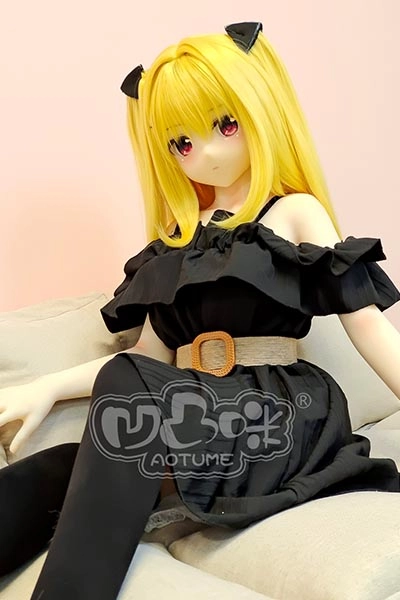 Aotumedoll No. 113 Dan Ni 145cm Bカップ シリコンヘッド+TPEボディ イエローヘア 二次元楽しい人形 ロールプレイ かわいい人形 等身大人形