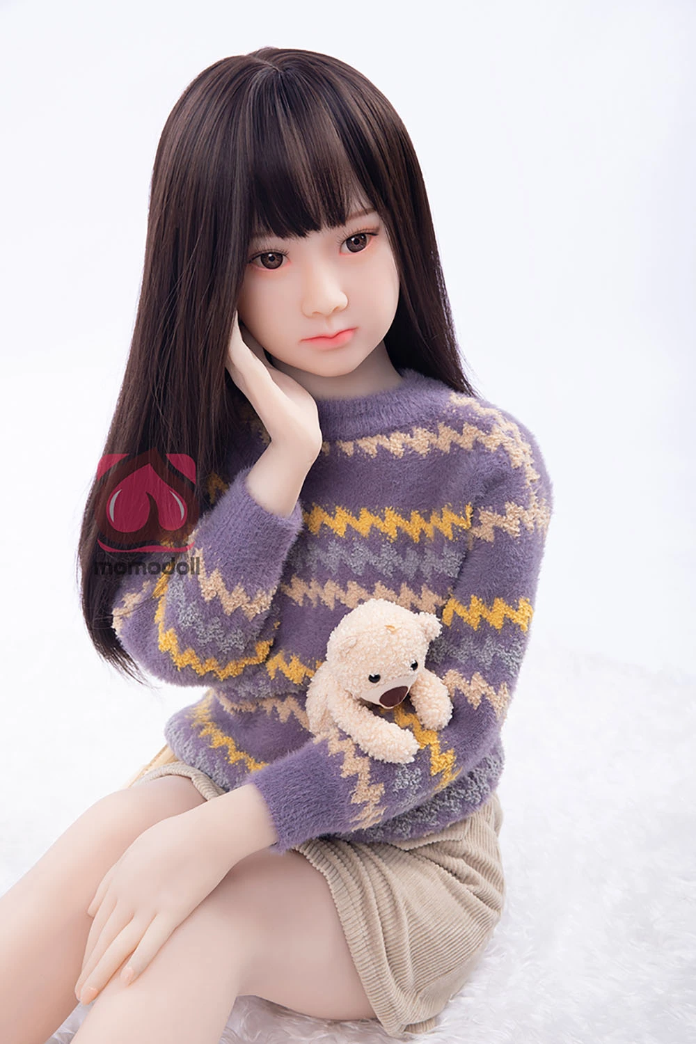 セーターと短いスカート ロリドール Momo Doll TPE 138cm 由美（Yumi）